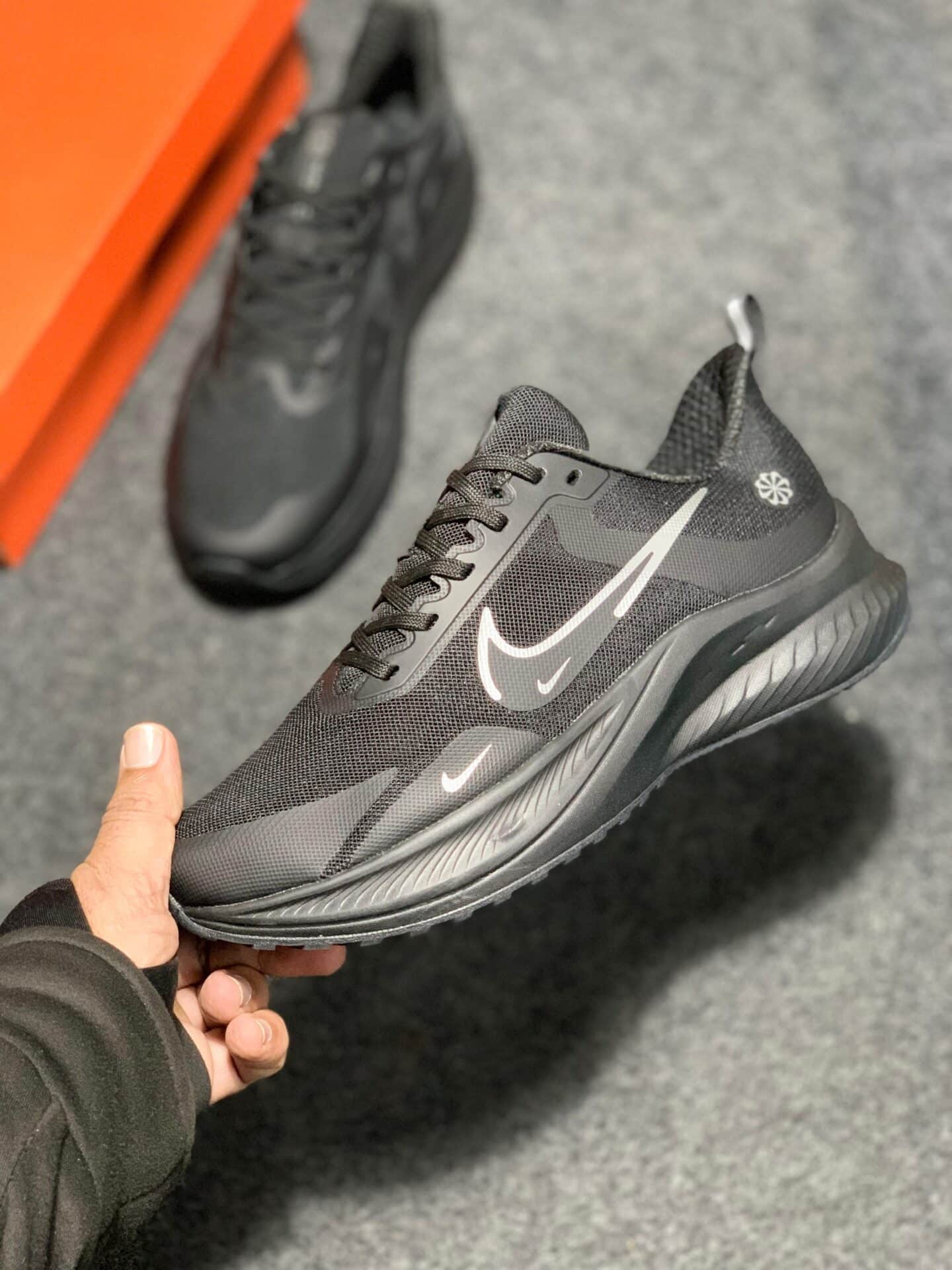 Nike Just Do It Black Running Shoes