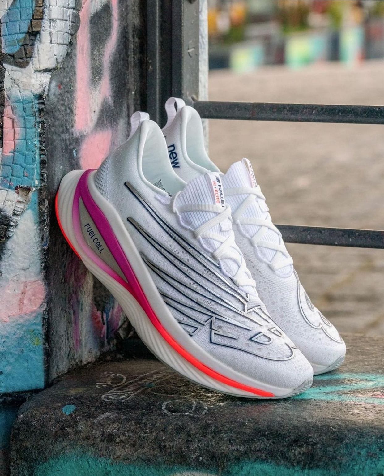 New Balance FuelCell SuperComp Elite V3 White Running Shoes