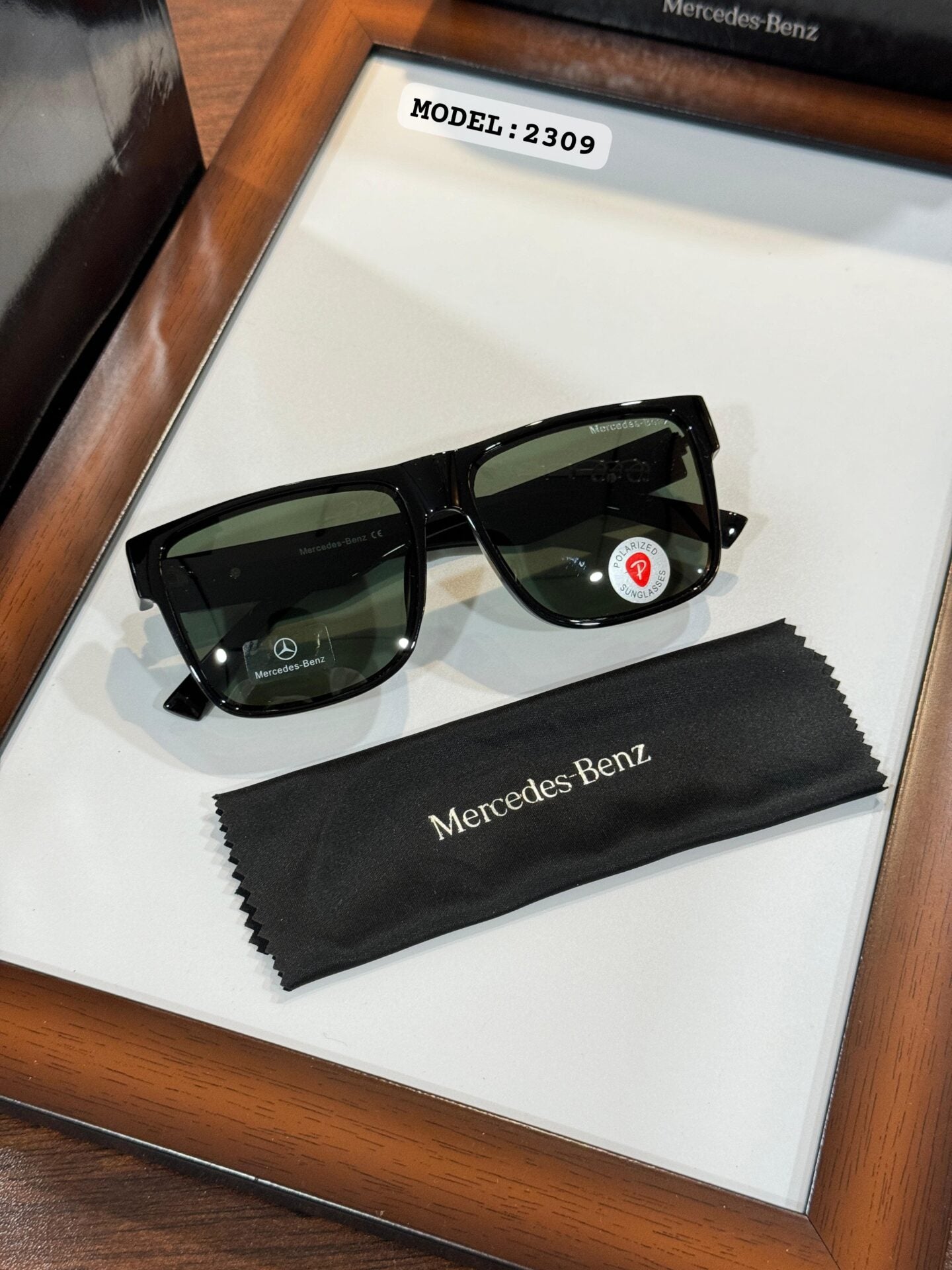 Mercedes 2309 Black Green Sunglasses