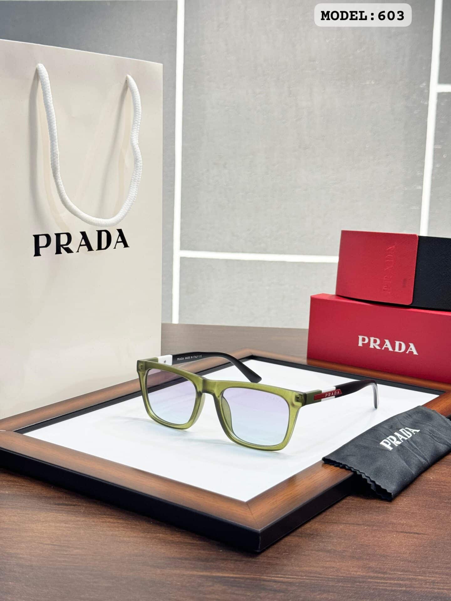 Prada 603 Green Sunglasses