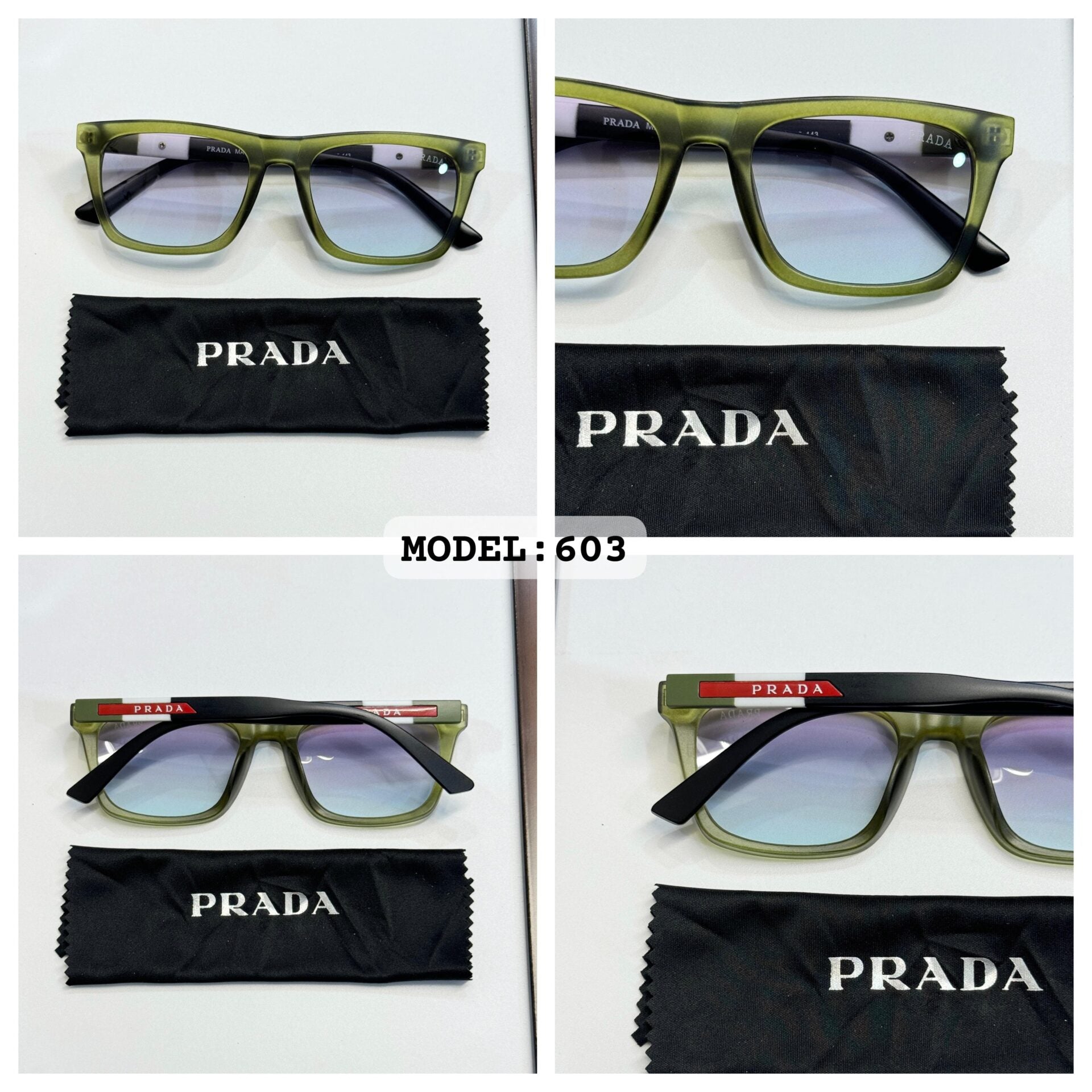 Prada 603 Green Sunglasses