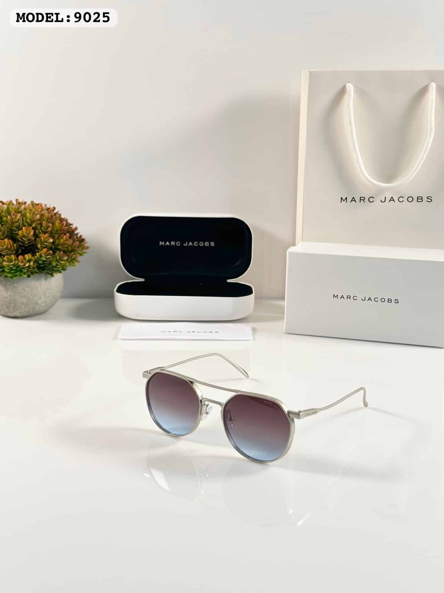 Marc Jacobs 9025 Silver Blue Sunglasses
