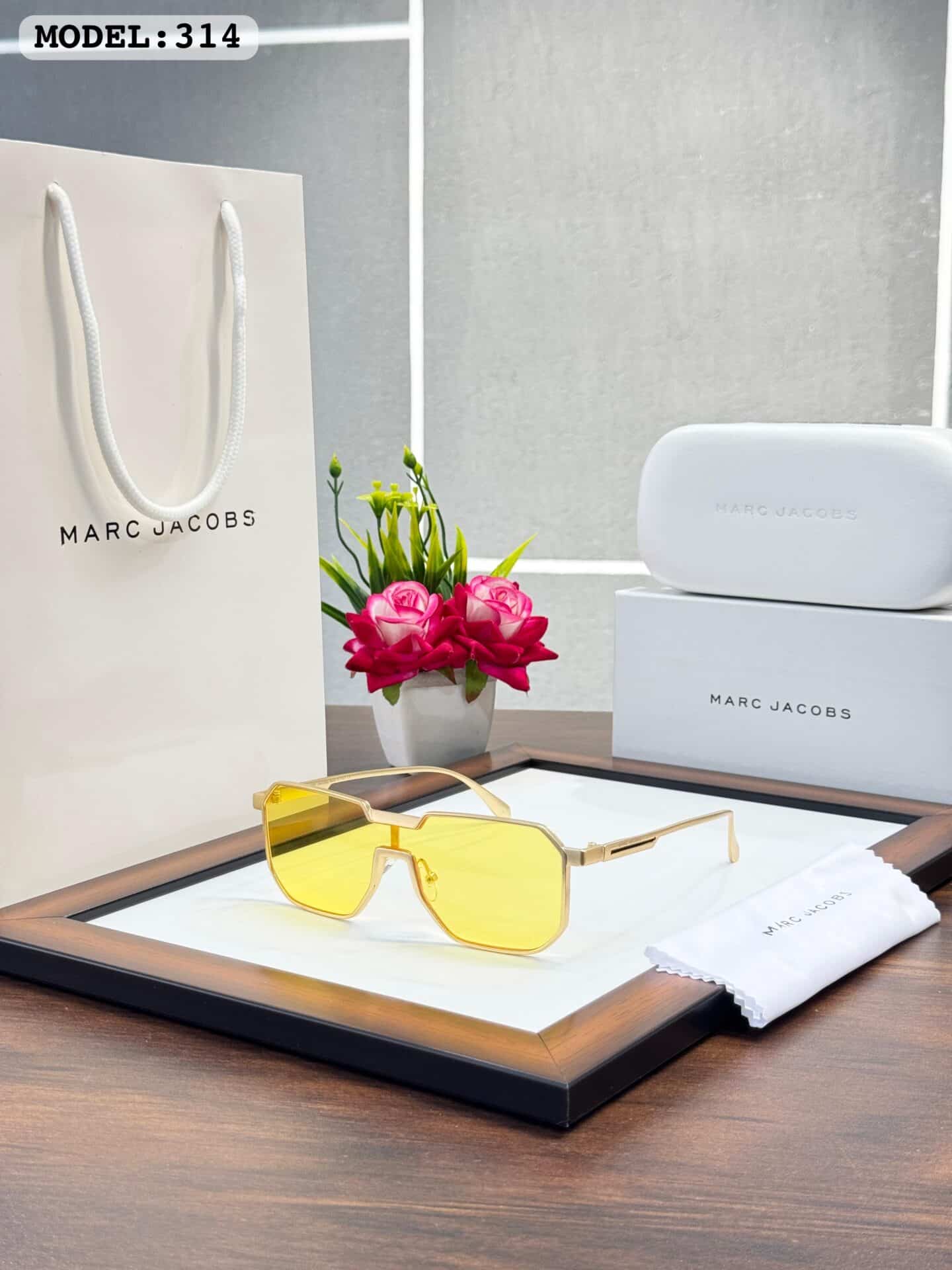 Marc Jacobs 314 Gold Yellow Sunglasses