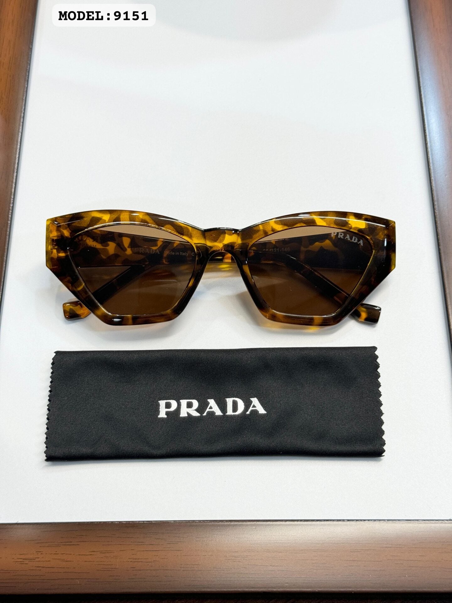 Prada 9151 Tiger Brown Sunglasses