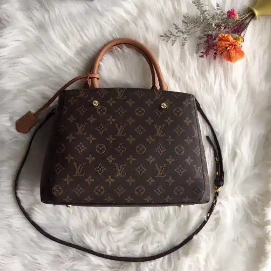 Vuitton Montaigne Coffee Mono Hand Bag