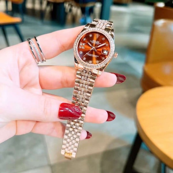 Rolex Watch Gold Chain