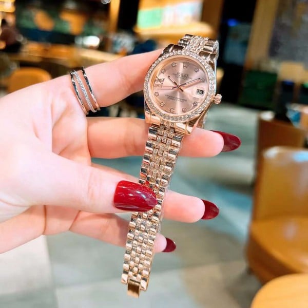 Rolex Watch Rose Gold Dial Color