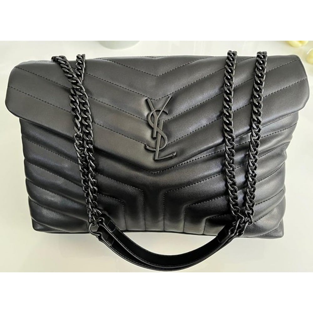 YSL Bag Calfskin Leather (Black)