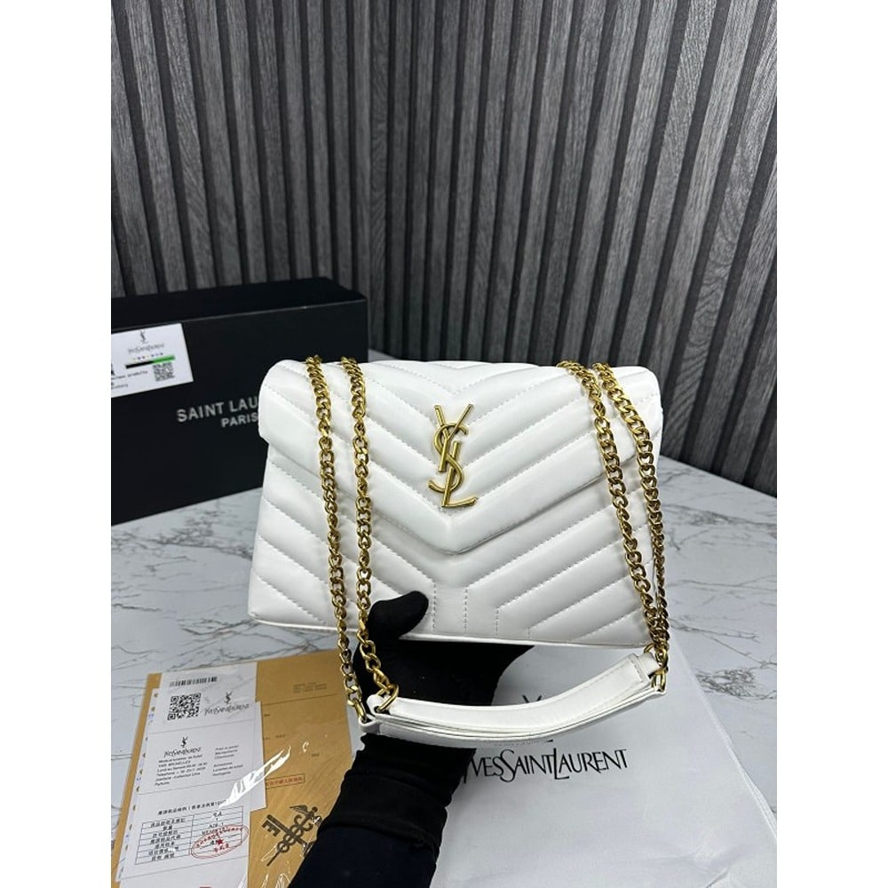 YSL Bag YSL Bag Calfskin Leather -White
