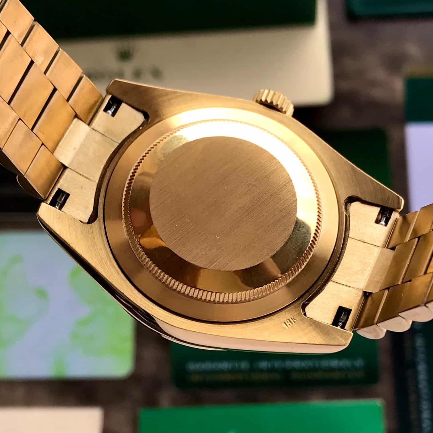Rolex Day Date Gold Green Dial 40mm Japanese Automatic Mens Watch
