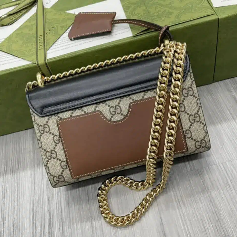 GG Supreme Small Padlock Shoulder Bag With Box