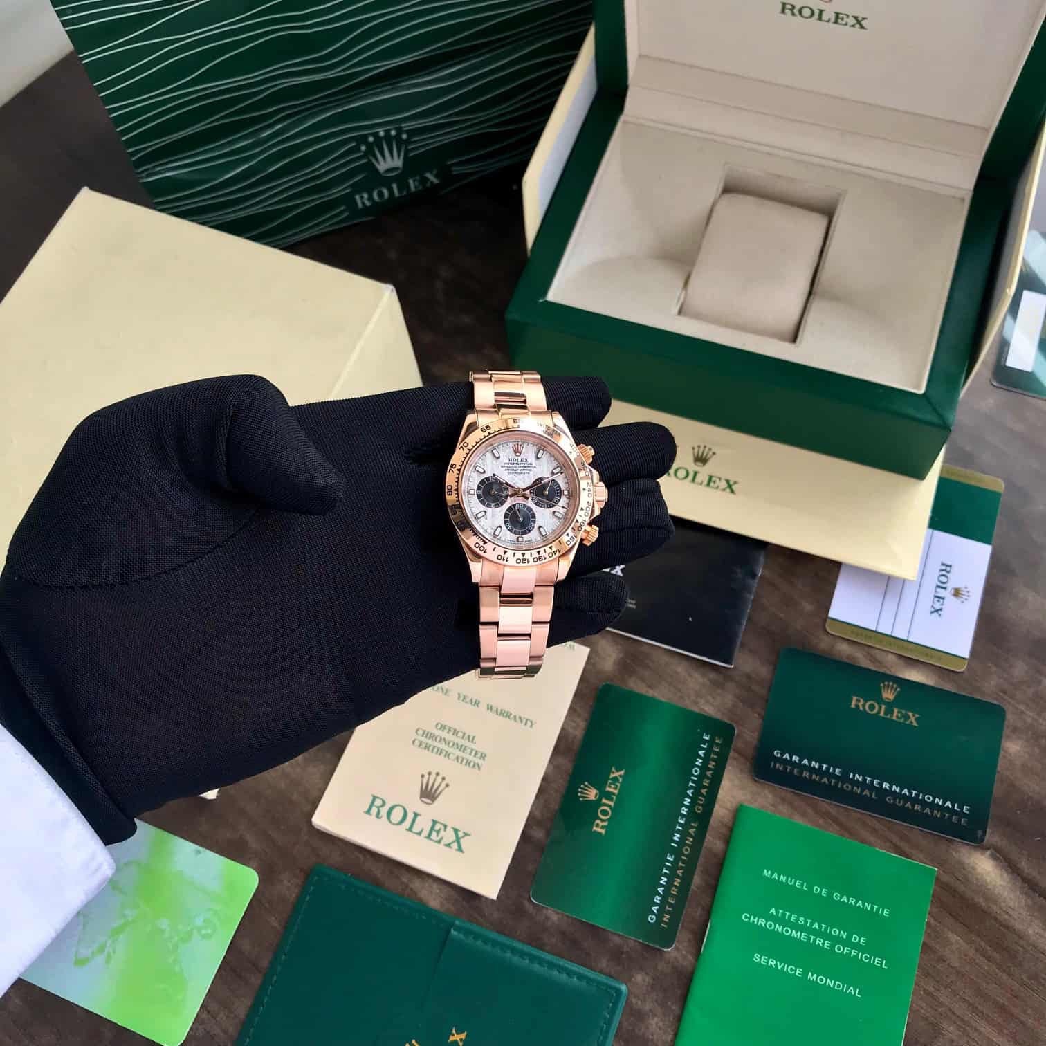 Rolex Cosmograph Daytona Rosegold Automatic Mens Watch