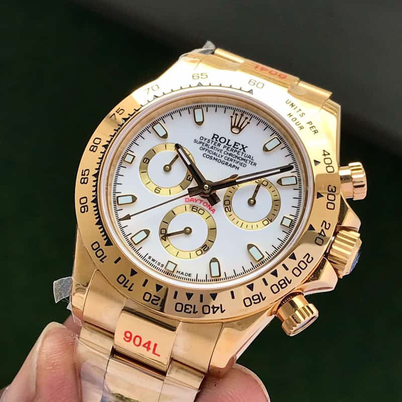 Rolex Cosmograph Daytona Oystersteel Full Gold Men’s Watch Swiss ETA Machinery