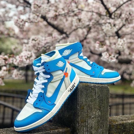 Nike Retro 1 Off-White Blue High UNC Sneakers