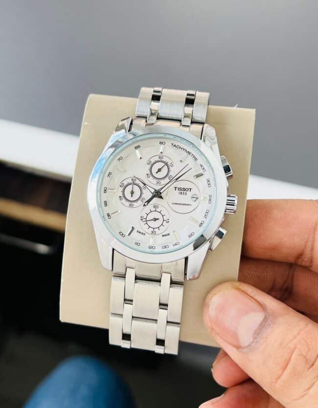 Tissot 1853 Couturier Chronograph Silver Watch