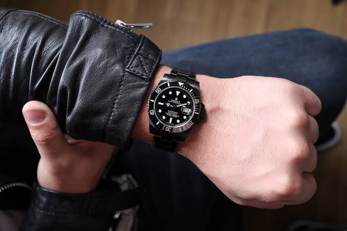 Rolex Submariner Full Black Stainless Steel Japanese Master Quality Mens Watch