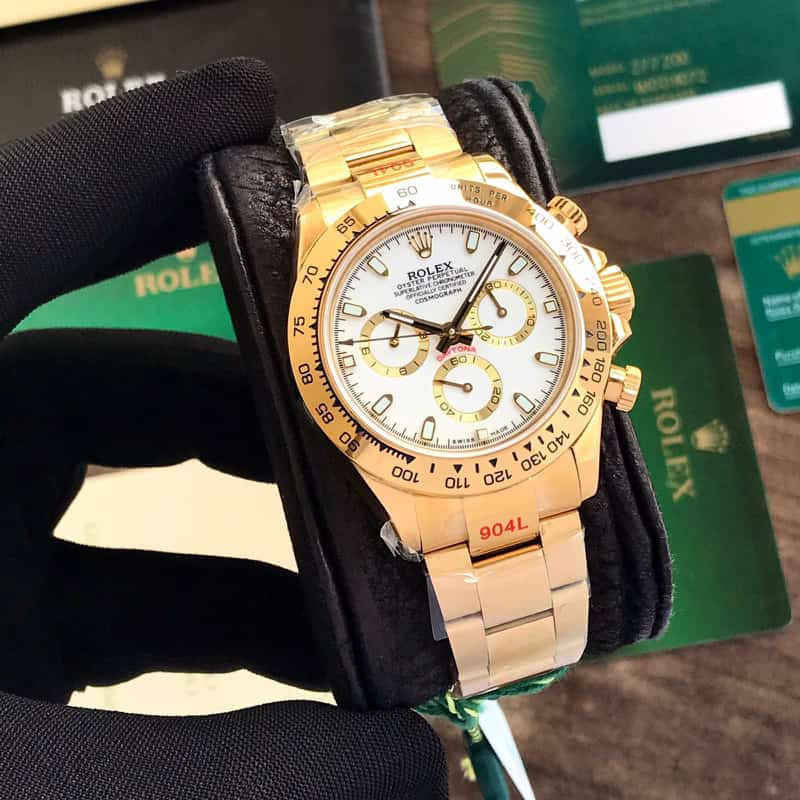 Rolex Cosmograph Daytona Oystersteel Full Gold Men’s Watch Swiss ETA Machinery