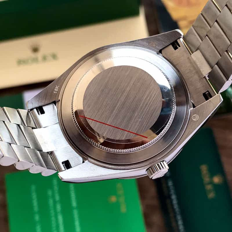 Rolex Date Just Silver Tone Sky Blue Dial Automatic Mens Watch