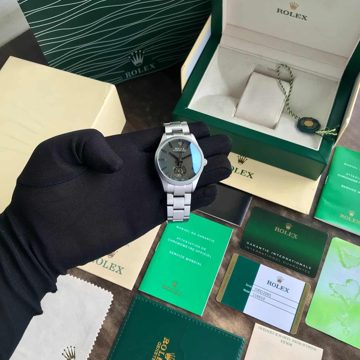 Rolex Tourbillon Labelnoir Automatic Men’s Watch