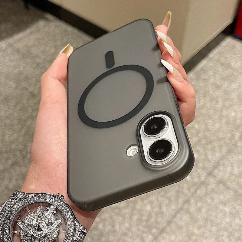 iPhone Series Cover Black Matte Finish MagSafe Protective Case