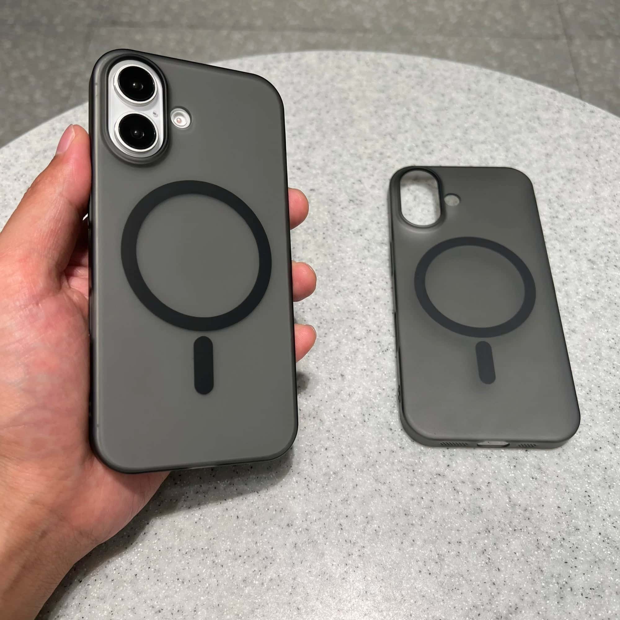 iPhone Series Cover Black Matte Finish MagSafe Protective Case
