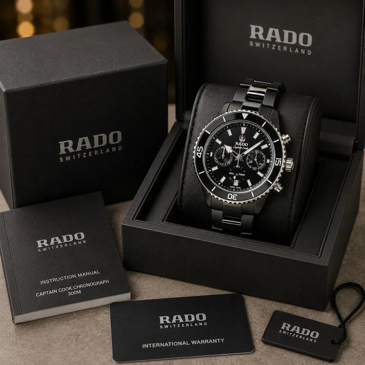 Rado Captain Cook High-Tech Ceramic Chronograph Watch