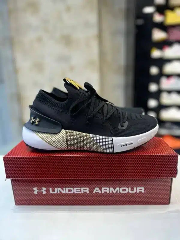 Under Armour Hovr Phantom 3 Black Gold Running Shoes