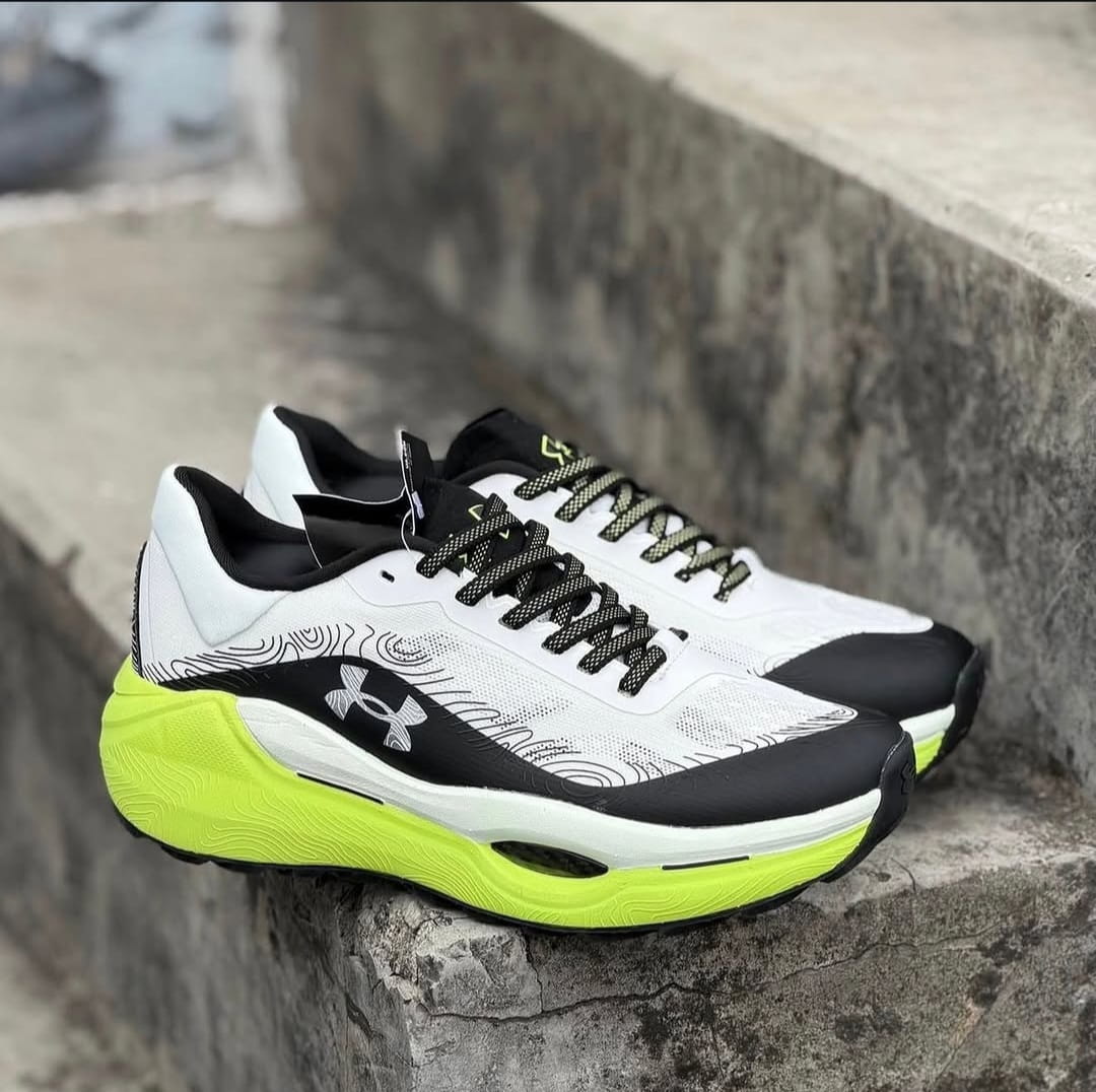 Under Armour UA Infinite Pro White Lime Running Shoes