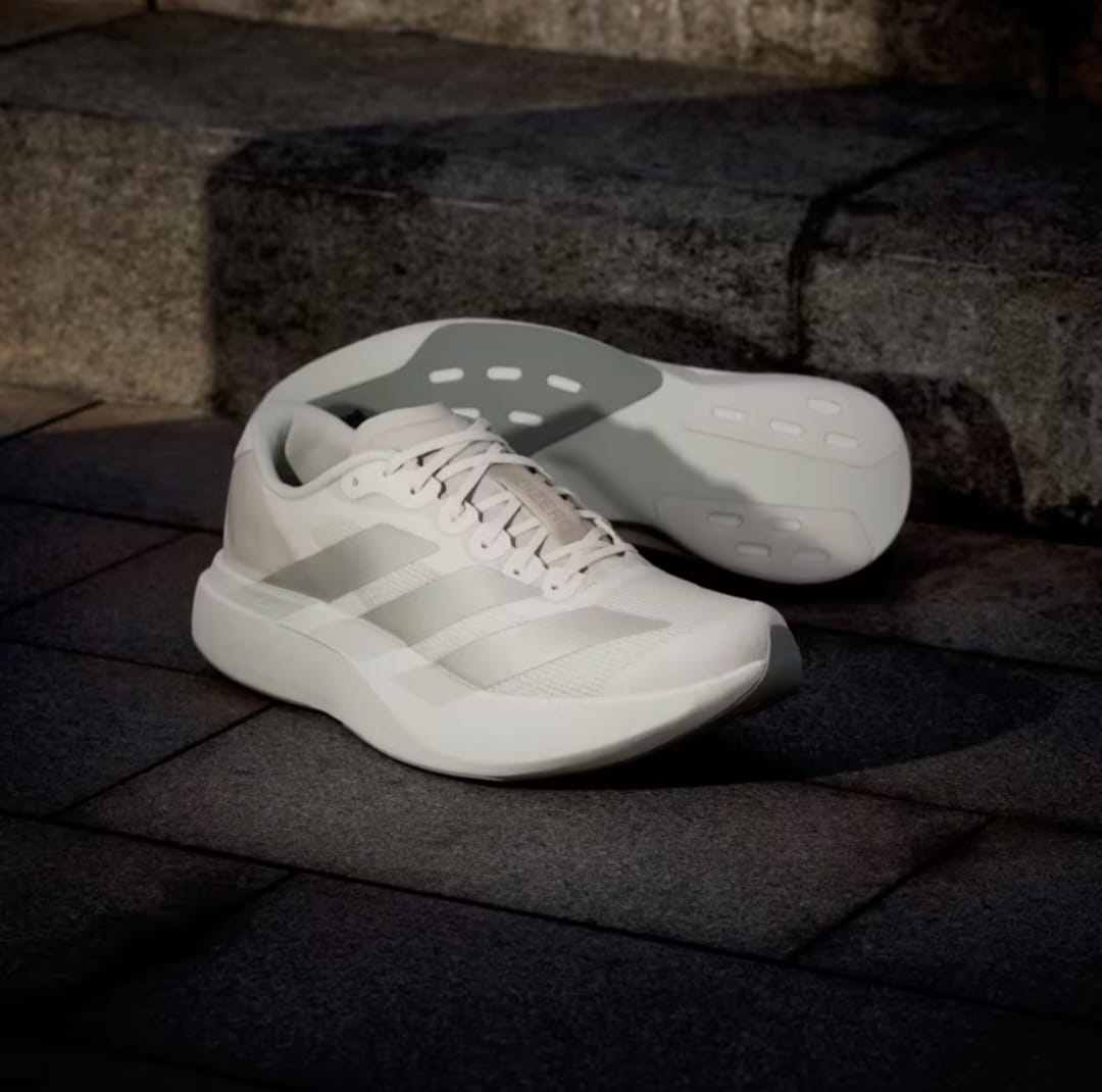 Adidas Adizero Evo SL Silver Pebble Running Shoes