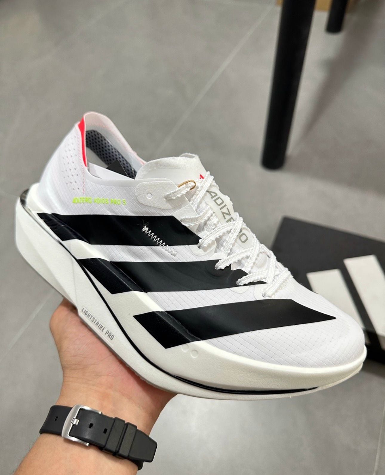 Adidas Adizero Pro 5 White Running Shoes