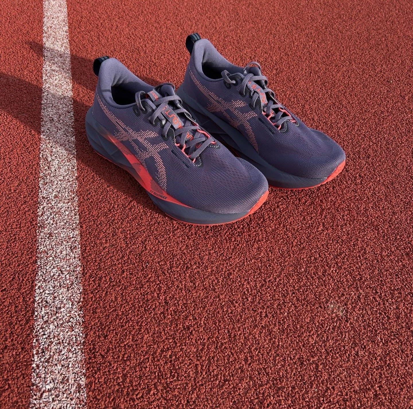Asics Nova Blast 5 Greyish Purple Running Shoes