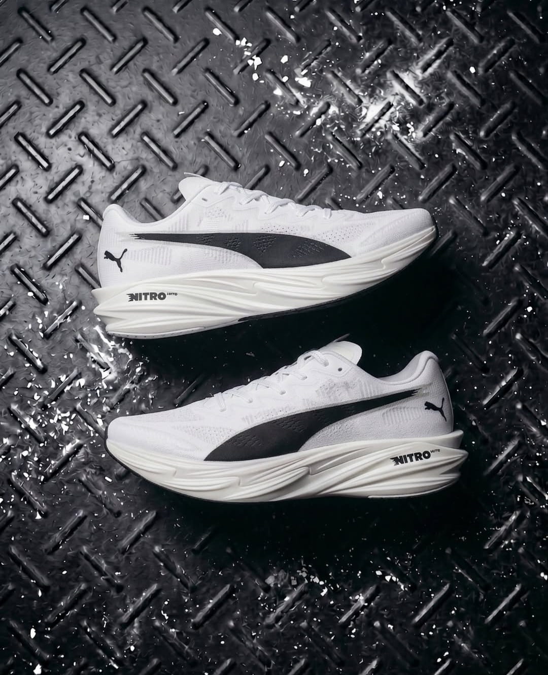Puma Deviate Nitro Elite 4 White Running Shoes