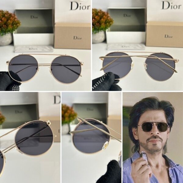 Dior Sunglasses For Men Gold Black 1