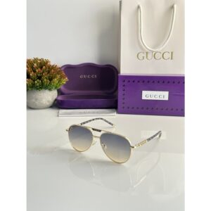 Gucci Sunglasses For Men Gold Green 3