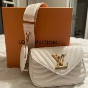 LV wave pochette white premuim bag with box 3099 1