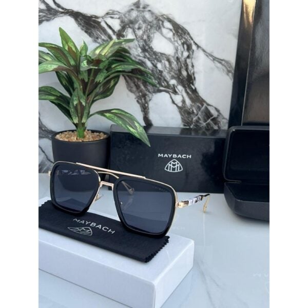 Maybach Sunglasses For Men Black Gold