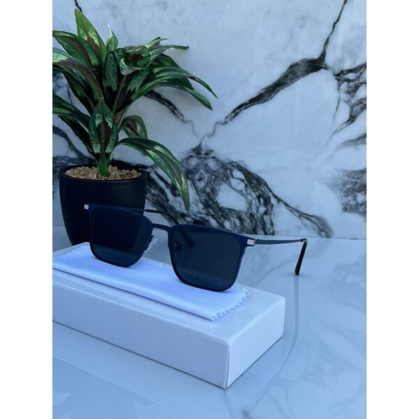 Metal Square Sunglasses For Men Blue