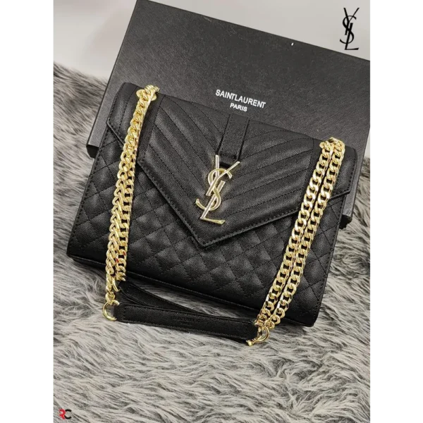 YVES SAINT LAURENT CLASSIC QUILTED WAVE FLAP BAG 3100 2